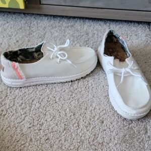 Hey Dude White Wendy Naturals Boho Style